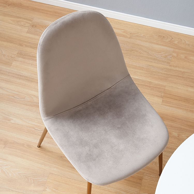 Velvet style dining table set