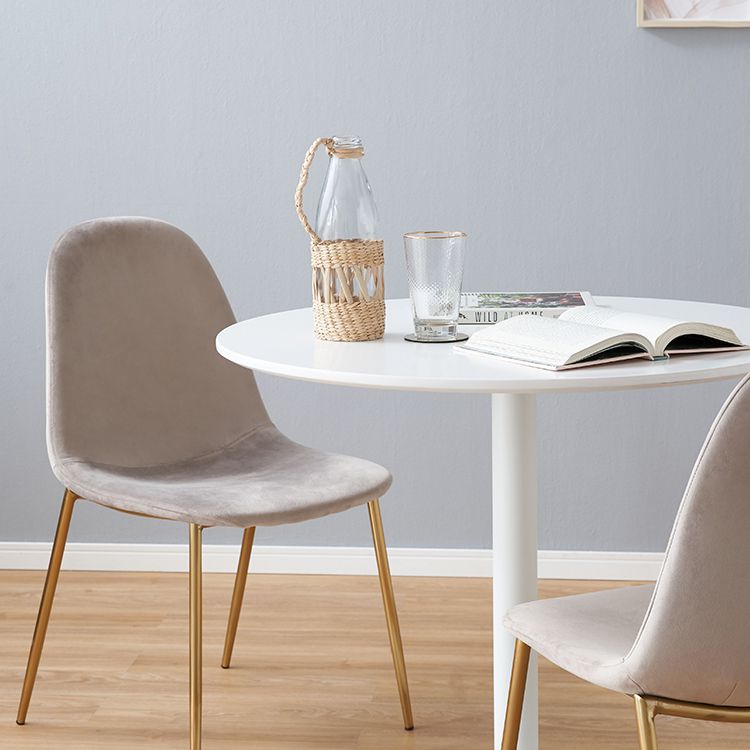 Velvet style dining table set