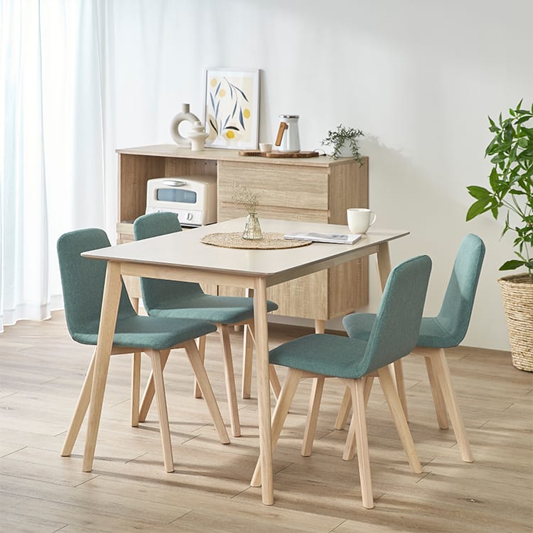 LOWYA】ダイニングテーブルセット(4人掛け)木目調 どきん。専用