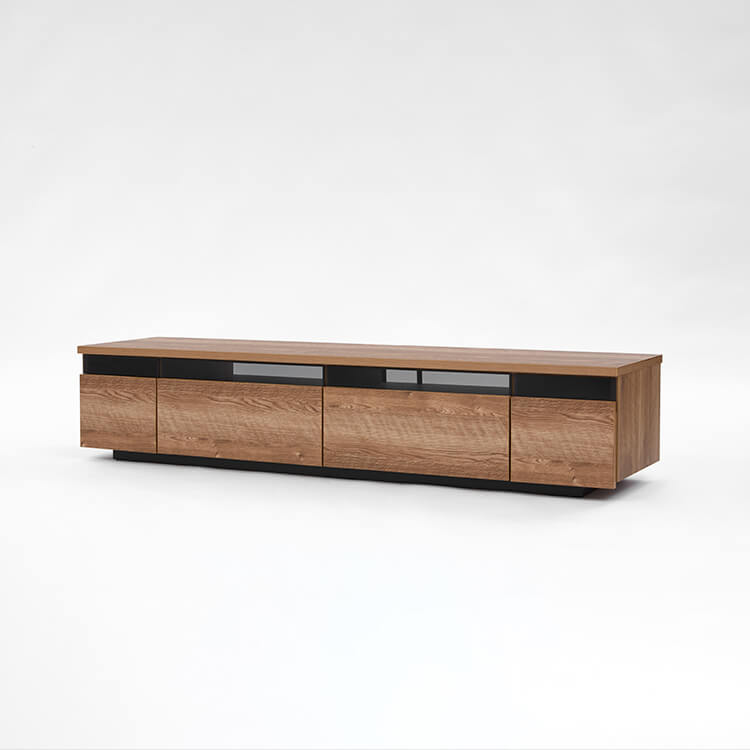 日本製テレビ台 木製 ストーン柄