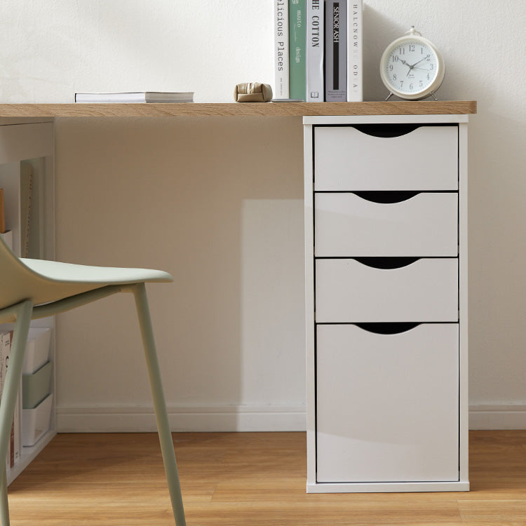 Computer desk with storage and drawers for office