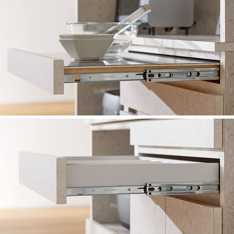 テラゾー柄 キッチンボード キッチン収納