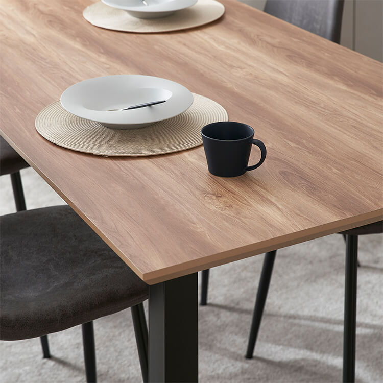 ダイニングテーブル 4人掛け スチール脚 日本製 ［幅140/160/180］