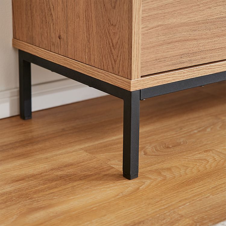 Wood grain TV stand, natural