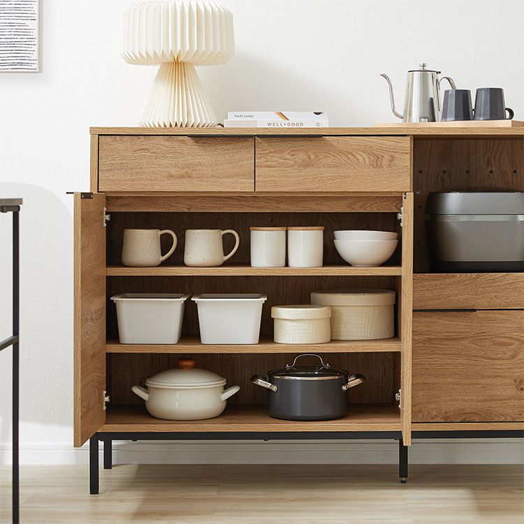 Woodgrain kitchen counter