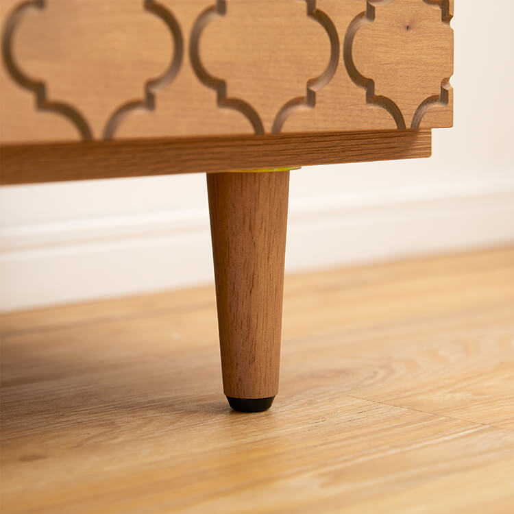 Moroccan pattern TV stand, wooden, made in Japan