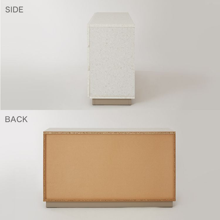 テラゾー柄 チェスト 収納棚