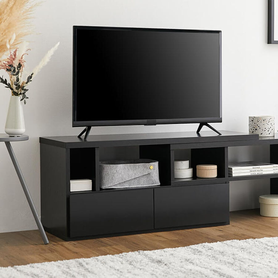 Extendable TV stand for up to 50" TVs, low-profile TV stand