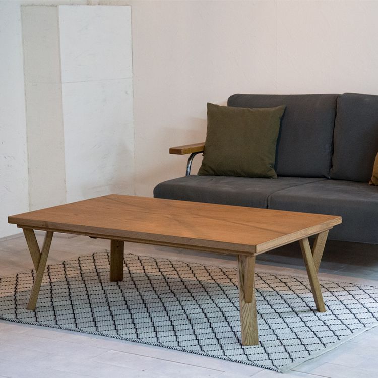 Kotatsu table, low table, rectangular, veneer, made in Japan [width 120cm]