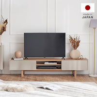 LOWYA(ロウヤ) シャビーナチュラルとグレージュがおしゃれなテレビ台