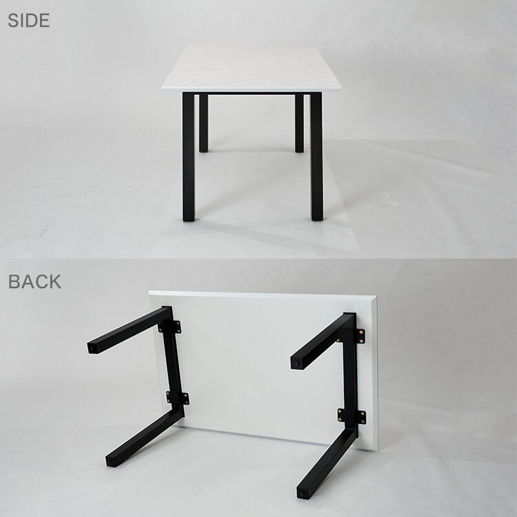 ダイニングテーブル 4人掛け スチール脚 日本製 ［幅140/160/180］