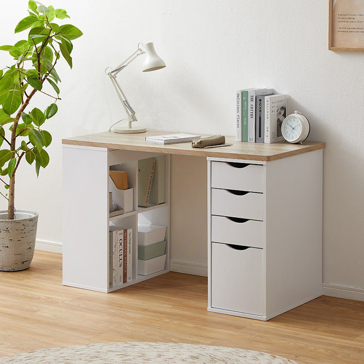 Computer desk with storage and drawers for office