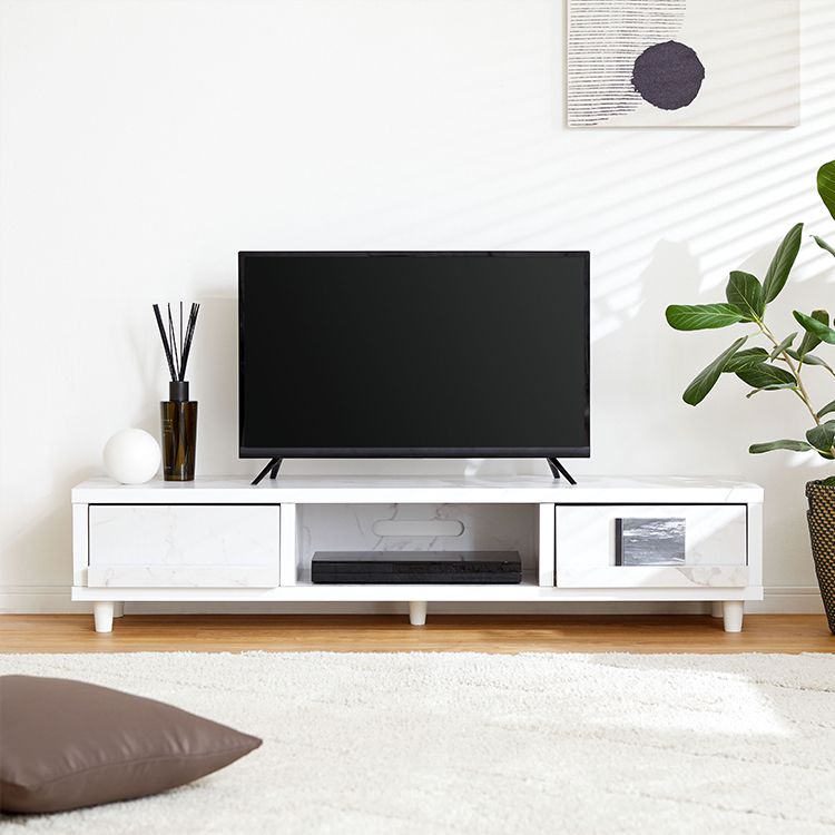 Marble-look TV stand, lowboard