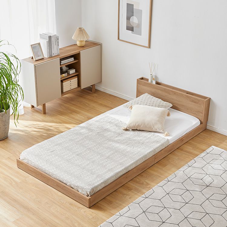 Bed frame (single item or mattress set) Headboard bed Wooden bed [S]