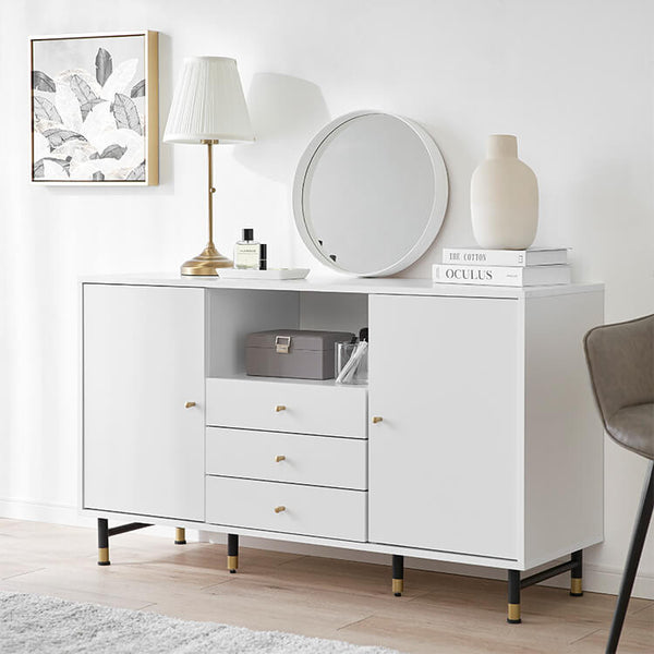 Cabinet Sideboard White x Gold