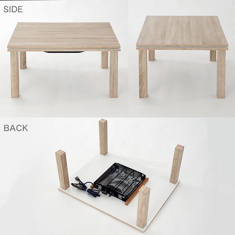 Kotatsu table, kotatsu, wood grain, rectangular