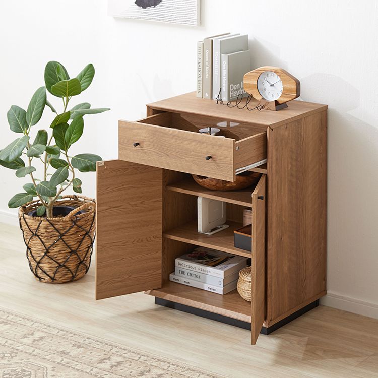 Simple design wood grain cabinet