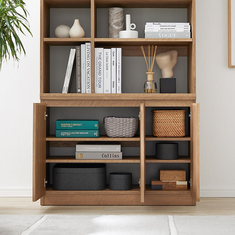 木目調がおしゃれな本棚