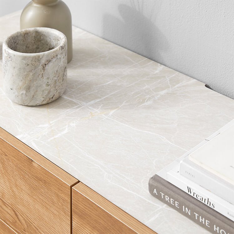 Sideboard with stone-like top
