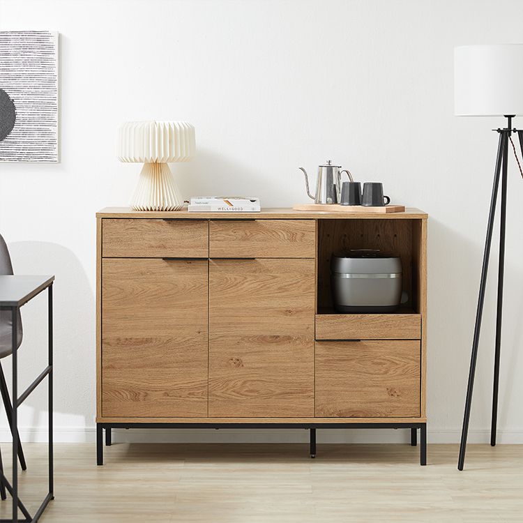 Woodgrain kitchen counter