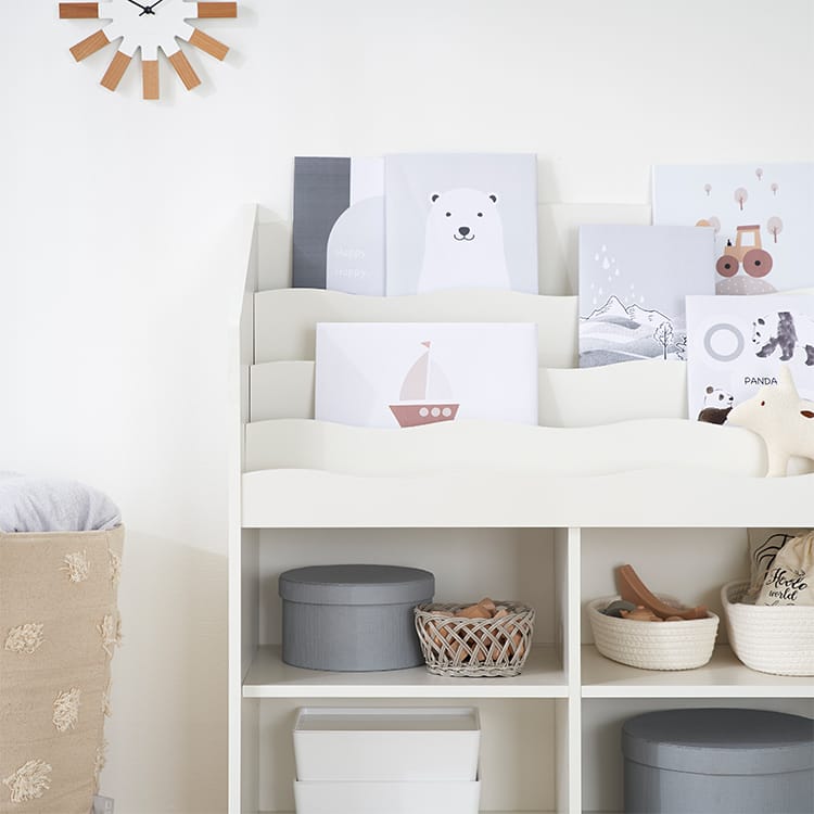Picture book shelf Storage rack Kids desk Wooden Living room storage Kids room
