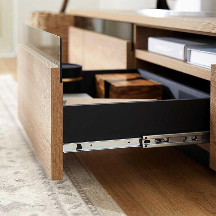 日本製テレビ台 木製 ストーン柄