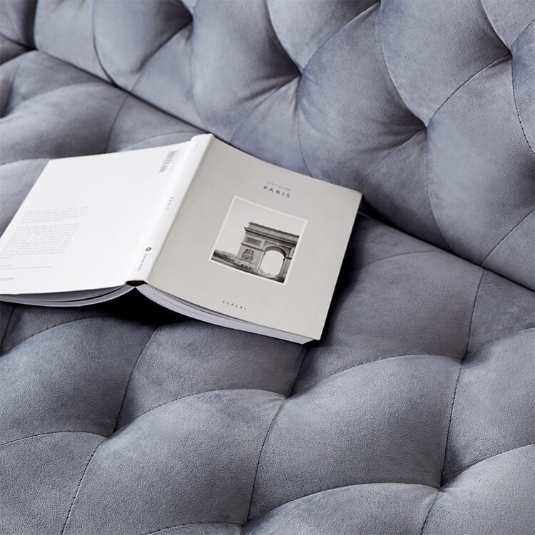 Sofa bed, velvet-like, reclining, cute and mature