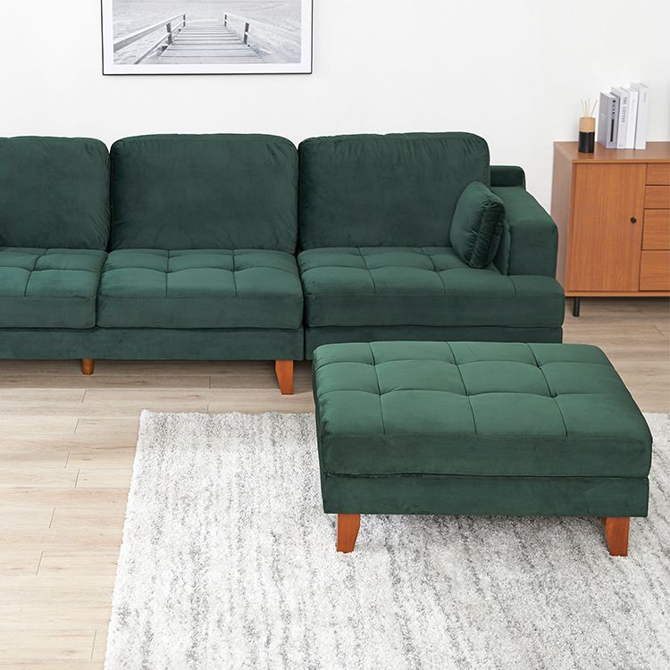 Velvet-like 3-seater couch