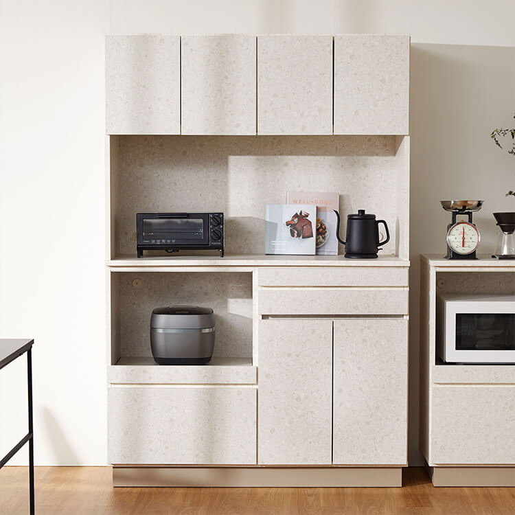 テラゾー柄 キッチンボード キッチン収納