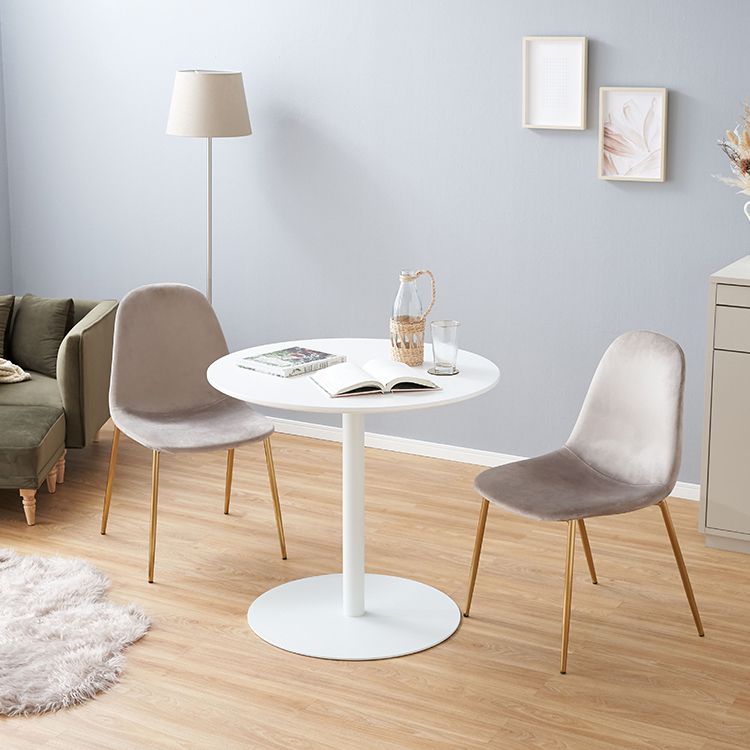Velvet style dining table set