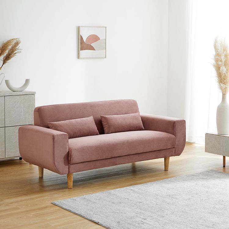 Velvet two-seater sofa