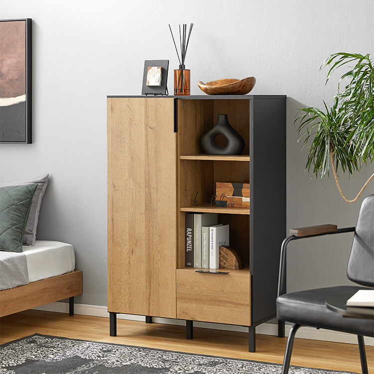 Storage shelf Cabinet Living board Living storage Shelf Storage Vintage style Open rack Free board