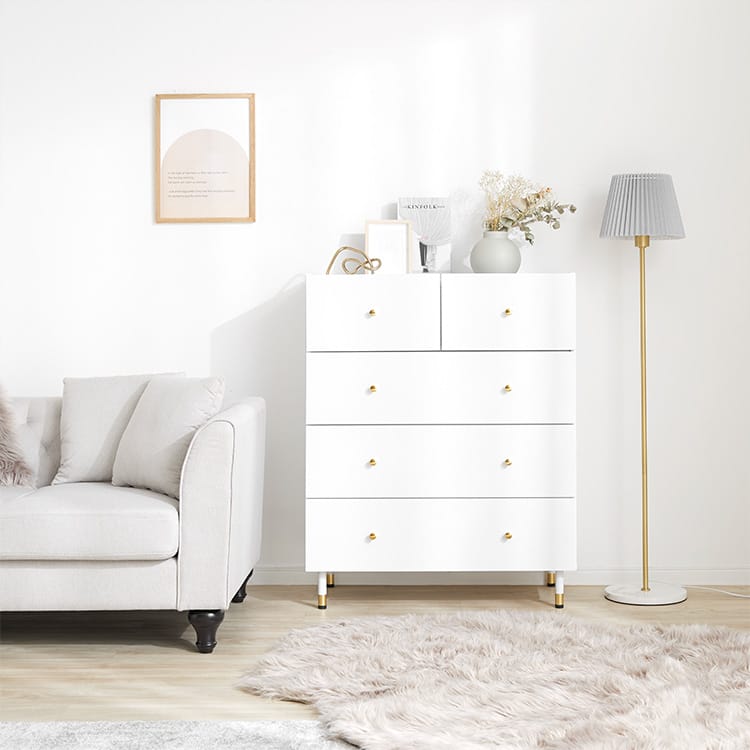 4-tier chest of drawers, cute and grown-up living room storage, chest of drawers, large capacity