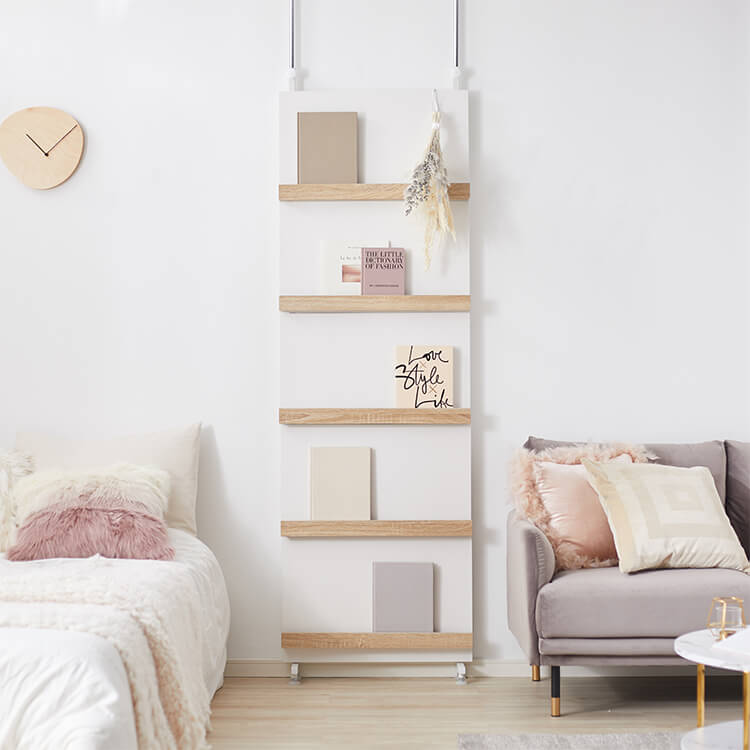 突っ張り棚 ラック 突っ張り収納 本棚 伸縮式壁面収納