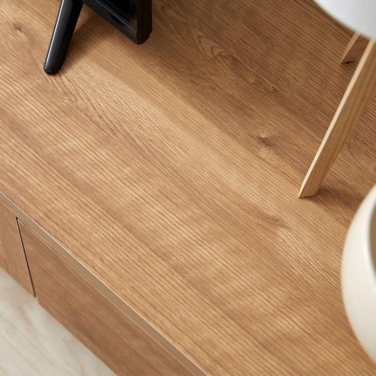 Japanese-made TV stand with flap doors and storage space, wooden legs