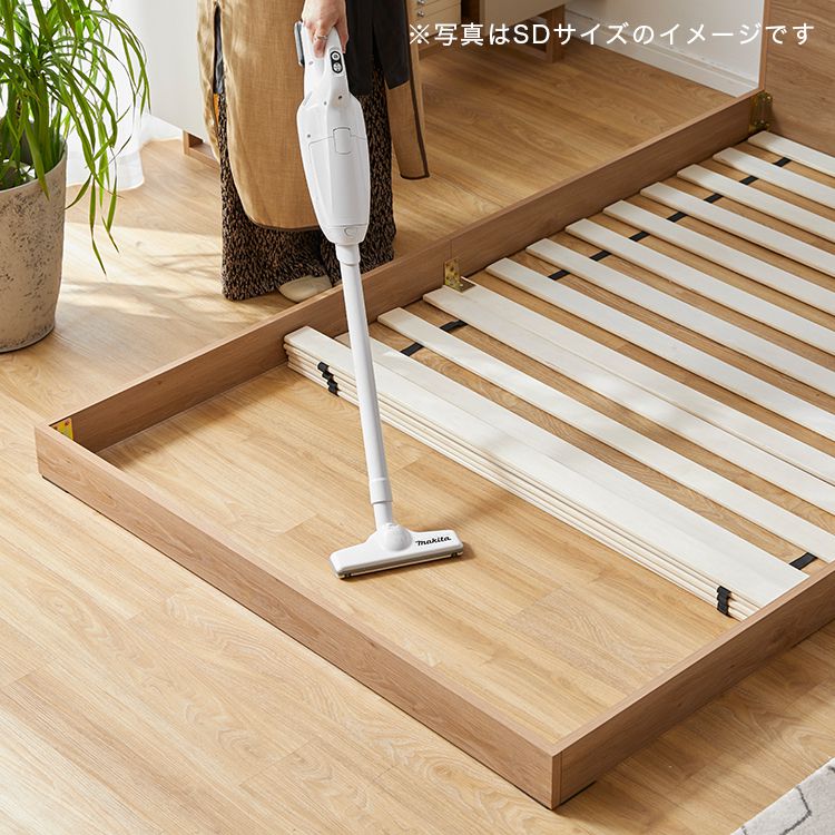 Bed frame (single item or mattress set) Headboard bed Wooden bed [S]