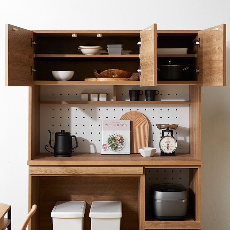 ゴミ箱収納付き食器棚