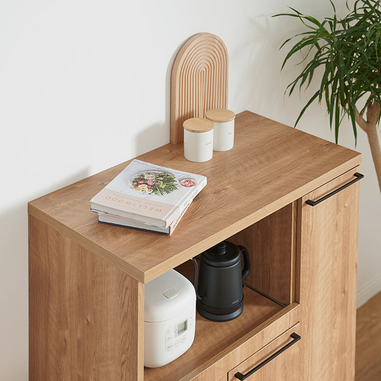 Wooden kitchen counter