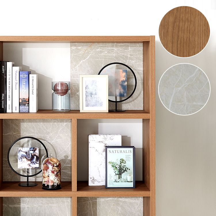 Bookshelf that can also be used as a partition, large capacity storage, stone pattern