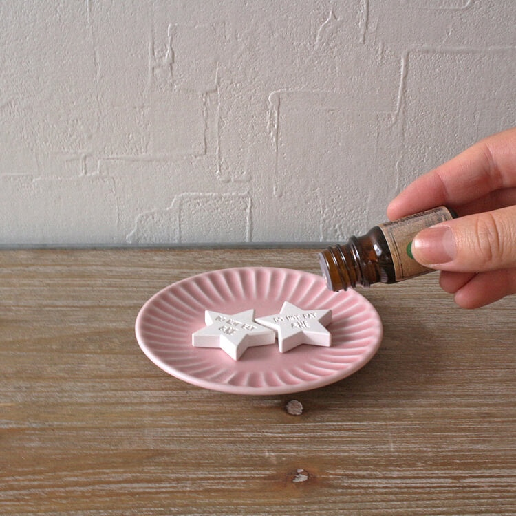 Diatomaceous Earth Aroma Stone with Plate - Star