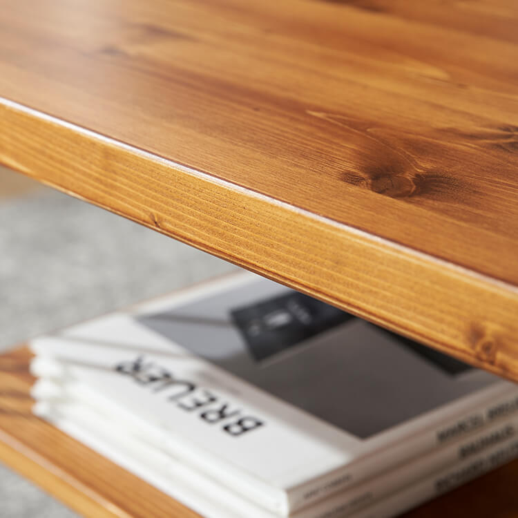 Center table, wood grain, low table, natural wood, wooden, storage, vintage