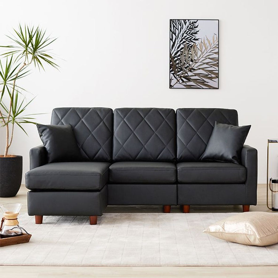 3-seater couch sofa, versatile layout, cushion included