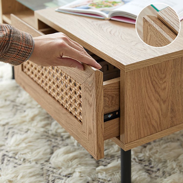 Rattan style center table