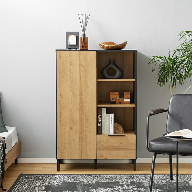 Storage shelf Cabinet Living board Living storage Shelf Storage Vintage style Open rack Free board
