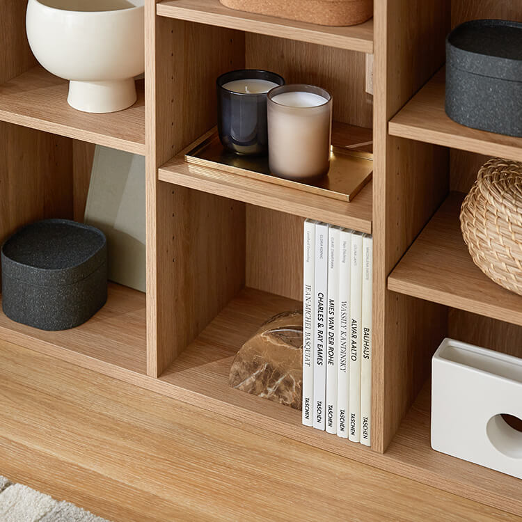 本棚 2個セット スリム 薄型 大容量 省スペース 収納 収納棚 オープンラック 収納ボックス 木目調