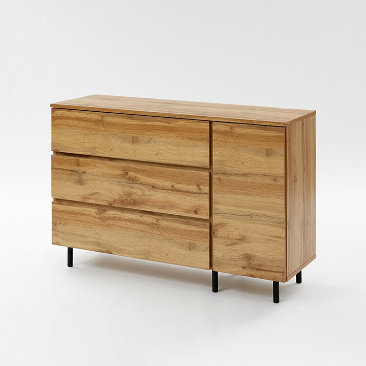 Wood grain chest cabinet