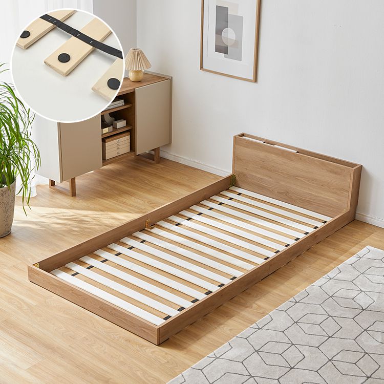 Bed frame (single item or mattress set) Headboard bed Wooden bed [S]