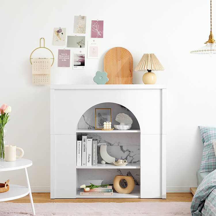 Marble-like mantelpiece Korean interior