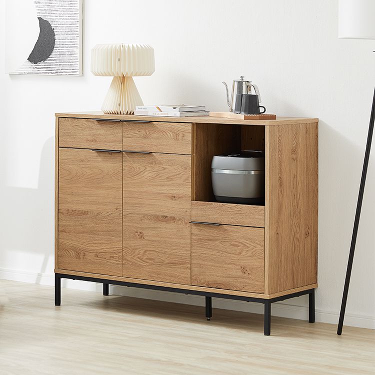 Woodgrain kitchen counter