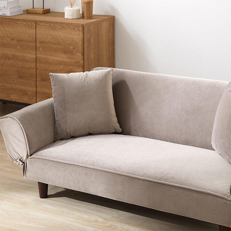 ベルベット調 2人掛けコンパクトソファ